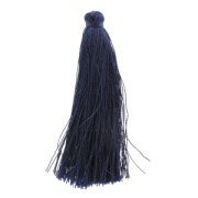 Pompon imitazione seta 63-66 mm Marino x1