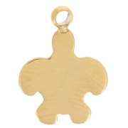 Charm tartaruga mini 10,5x7,5 mm - Acciaio inossidabile 316L x1