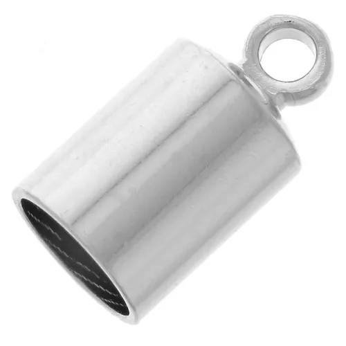 Terminale per cordone da 6 mm - Argento x4