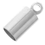 Terminale per cordone da 4 mm - Argento x10