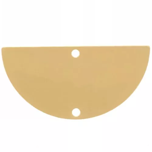 Accessorio per il montaggio e la tessitura 2 fori a mezzaluna 30x15 mm - Dorato x1