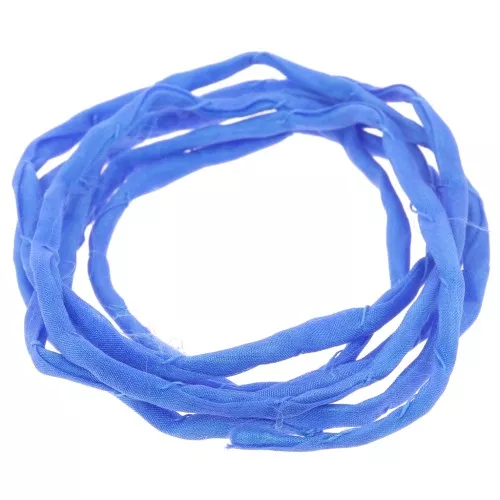 Cordoncino di seta 2 mm - Blu elettrico x1m