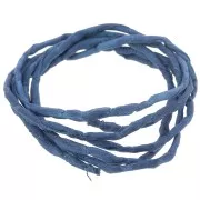 Cordoncino di seta 2 mm - Blu notte x1m