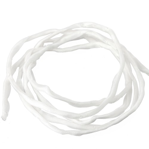 Cordoncino di seta da 2 mm - Bianco sporco x1m