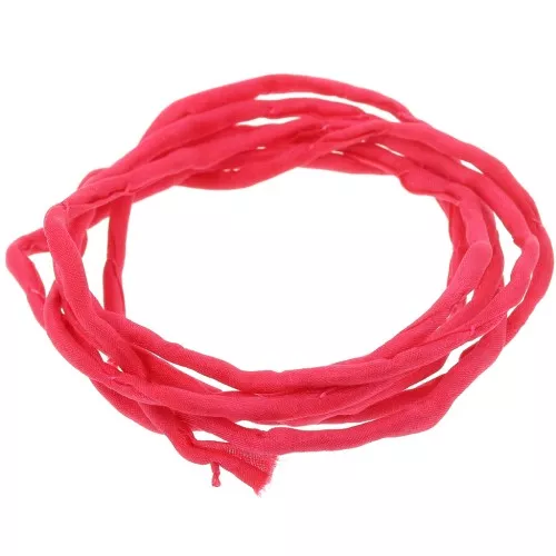 Cordoncino di seta 2 mm - Rosso x1m