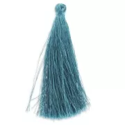 Pompon imitazione seta 88-93 mm Teal x1