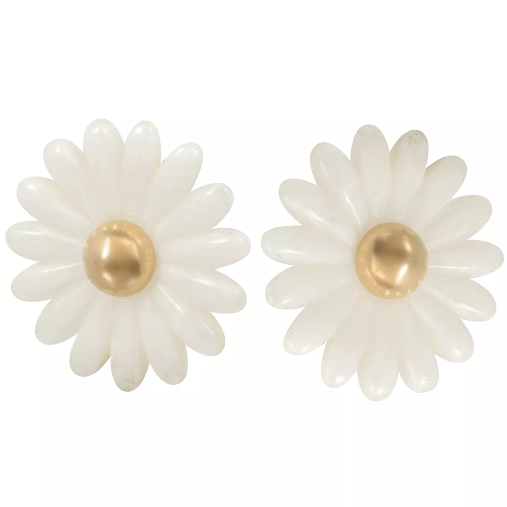 Set di 3 orecchini a fiore mini, set di orecchini a perno in acciaio