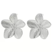 Orecchini - Orecchini con fiori di ciliegio 30 mm - Acciaio inossidabile 304L x2 Orecchini con fiori di ciliegio 30 mm - Acciaio inossidabile 304L x2