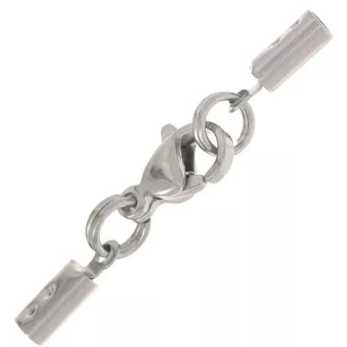 Moschettone con clip a laccio da 1,5 mm a 2 mm in acciaio inossidabile 304L x1