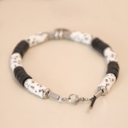 Moschettone con clip a laccio da 1,5 mm a 2 mm in acciaio inossidabile 304L x1