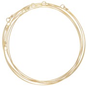 Bracciale settimanale a 7 bande - 65 mm - Acciaio inossidabile Dorato 304L|raw }}