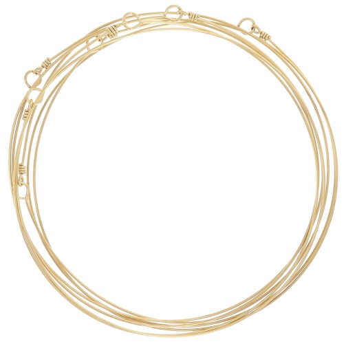 Bracciale settimanale - 7 maglie - 65 mm - Acciaio inossidabile 304 Dorato
