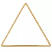 Anello di montaggio e tessitura a triangolo 20x22,5 mm - Acciaio inox 304L Dorato x1