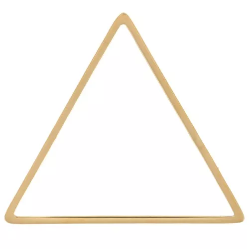 Anello di montaggio e tessitura a triangolo 20x22,5 mm - Acciaio inox 304L Dorato x1