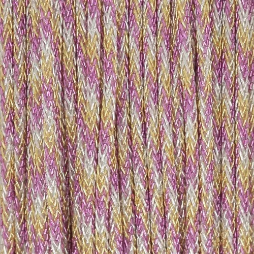 Filo di nylon intrecciato metallico 0,85 mm - Premium - Dorato - Lilla - Argento x10m