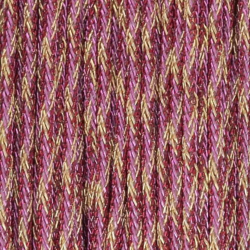 Filo di nylon intrecciato metallico 0,85 mm - Premium - Rosso - Rosa - Dorato x10m