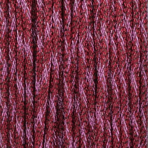 Filo di nylon intrecciato metallico 0,85 mm - Premium - Rosso - Rosa x10m