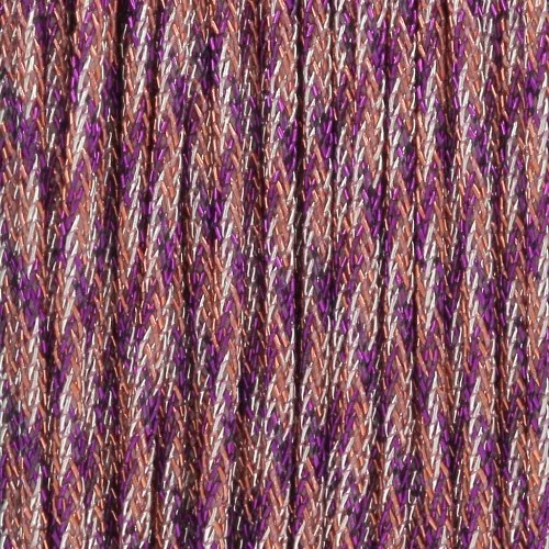 Filo di nylon intrecciato metallizzato 0,85 mm - Premium - Viola - Topazio - Argento x10m