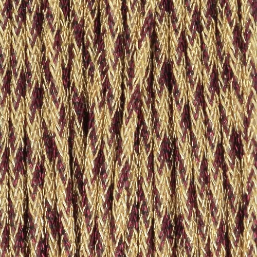 Filo di nylon intrecciato metallizzato da 0,85 mm - Premium - Dorato - Marrone x10m