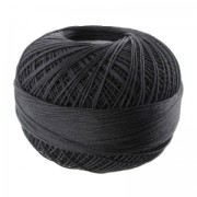 Filo cotone Lizbeth taglia 40 Black n°604 x274m|raw }}