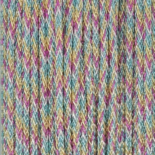 Filo di nylon intrecciato metallizzato 0,85 mm - Premium - Dorato - Azzurro - Fucsia x10m