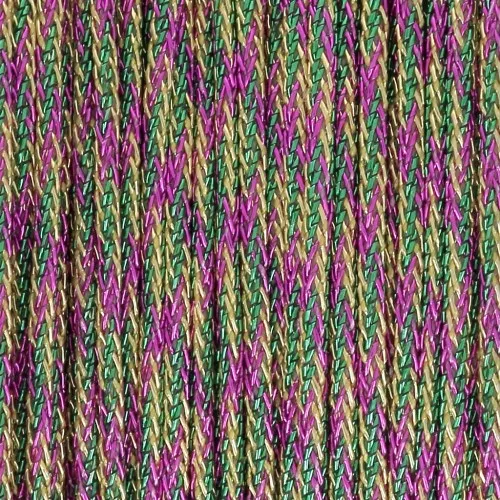Filo di nylon intrecciato metallizzato da 0,85 mm - Premium - Magenta - Verde - Dorato x10m