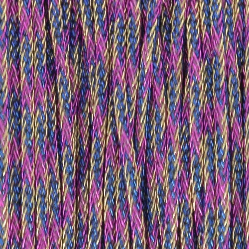 Filo di nylon intrecciato metallico 0,85 mm - Premium - Magenta - Blu scuro - Dorato x10m