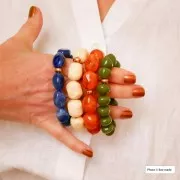 Perla metallo irregolari 8x6 mm Dorato con oro fino x5