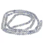 Iolite - Perles rondelles aplaties facettées 3x2 mm en pierre gemme - Iolite x39cm Perles rondelles aplaties facettées 3x2 mm en pierre gemme - Iolite x39cm