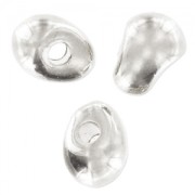 Perle in metallo irregolari 8x6 mm Placcatura Argento Antico x5|raw }}