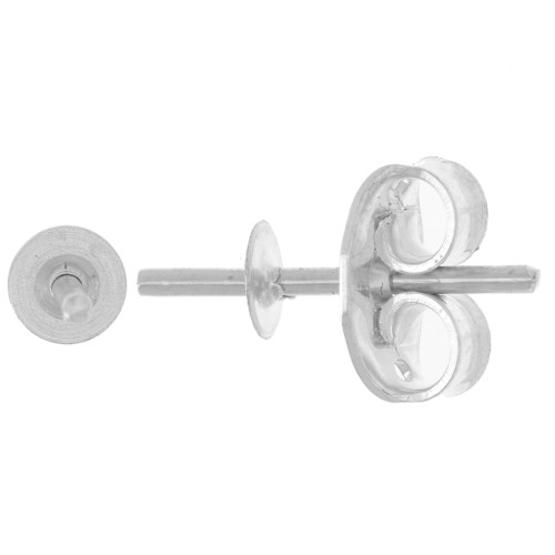 Orecchini semiperforati perno 3,5 mm - gambo 0,9 mm - Argento 925 x2