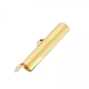 Terminale per tessitura di perline 25 mm dorato con oro finox1