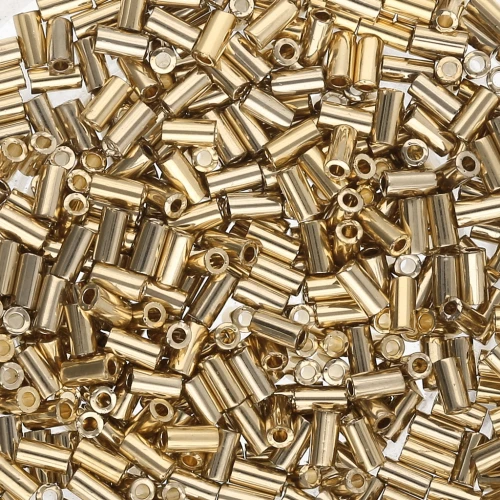 Bugles Miyuki mm. 3 BGL1-193 - 24kt Gold Light Plated x5g