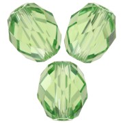 Olive Briolette PureCrystal 5044 7x6 mm - Reinvented Peridot x1
