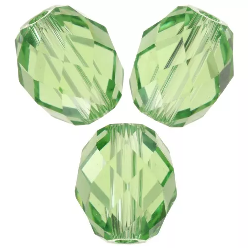 Olive Briolette PureCrystal 5044 7x6 mm - Reinvented Peridot x1