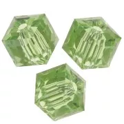 Perle - Cube PureCrystal 5601 6 mm - Reinvented Peridot x1 Cube PureCrystal 5601 6 mm - Reinvented Peridot x1