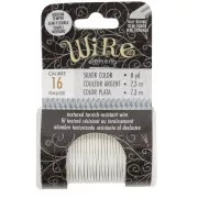 Filo di rame tondo testurizzato da 1,29 mm, semiduro - Argentato anti-ossidazione x7.3m
