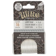 Filo di rame tondo ritorto da 1,29 mm, semiduro - Argentato anti-ossidazione x7.3m
