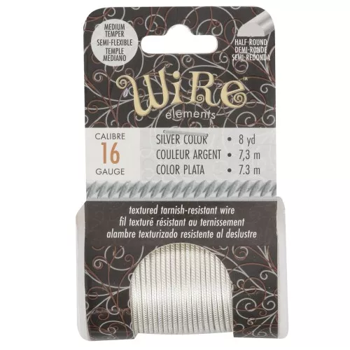 Filo di rame tondo ritorto da 1,29 mm, semiduro - Argentato anti-ossidazione x7.3m