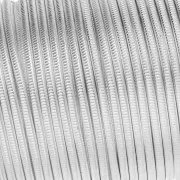 Filo di rame striato semitondo da 0,81 mm - Argento anti-ossidazione x13,7 m