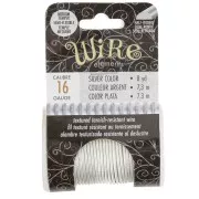Filo di rame tondo striato da 1,29 mm, semiduro - Argentato anti-ossidazione x7.3m