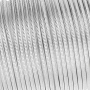 Filo rame semiduro da 1,29mm striato e semitondo Argento anti-ossidazione x7,3 m