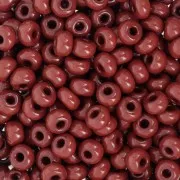 Preciosa Perle di semi 6/0 4 mm - Marrone opaco Tango x20g