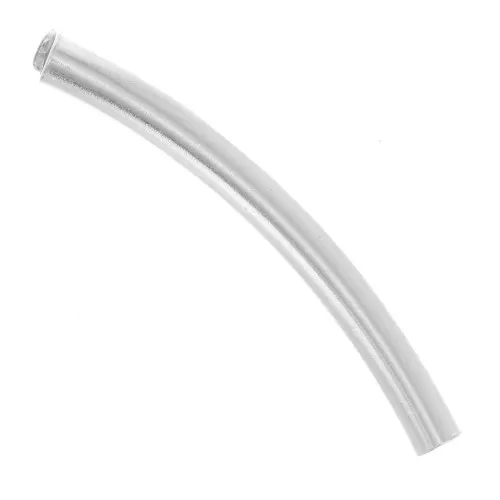 Perla tubolare curva 20x2 mm - Argento 925 x1