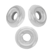 Perle rondelle Heishi 3,5 mm - Argento 925 x15