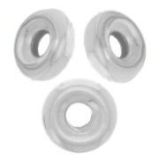 Perle rondelle Heishi 4,5 mm - Argento 925 x10