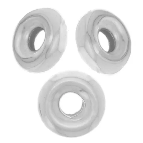 Perle rondelle Heishi 4,5 mm - Argento 925 x10