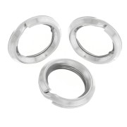 Anelli doppi in argento 925 5x0,7 mm x10|raw }}