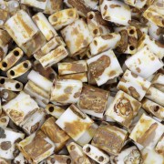 Perline Miyuki Tila 5x5x1,9 mm TL-4512 - Giallo opaco Picasso x100 g