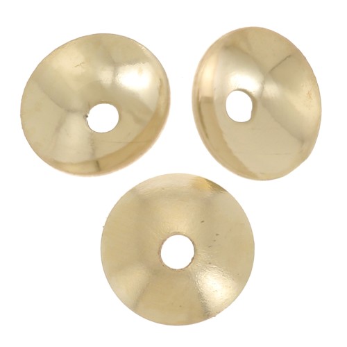 Coppette lisce da 3 mm - Gold filled x20